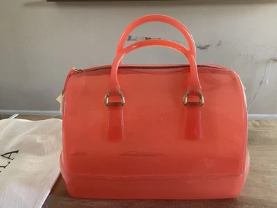 FURLA CANDY BAG large orange with a Dust Bag - Image 1 of 4