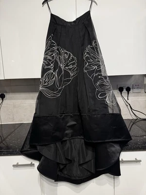 Coast Long Black Satin Look Fishtail Mermaid Bottom Maxi Skirt size 6 BNWT - Image 1 of 4