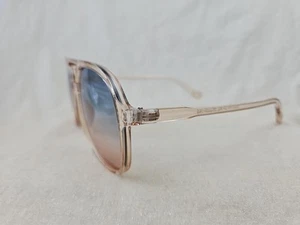 Sojos clear Polarized Pilot Aviator Sunglasses SJ2174 C4 MZ 56-20-143 Cool Pair - Picture 1 of 9
