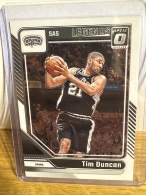 Tim Duncan Legends 2024-25 Donruss Optic #248 Foto 1 de 2