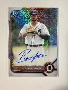 2022 Bowman - Mega Box Chrome Mojo Autographs Roberto Campos #BMA-RC (AU, RC) - Picture 1 of 2