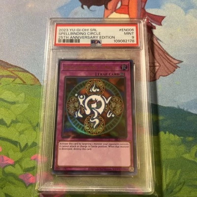 Yu-gi-oh! TCG Spellbinding Circle SRL-EN006 (25th Anniversary) Unlimited PSA 9 - Image 1 of 4