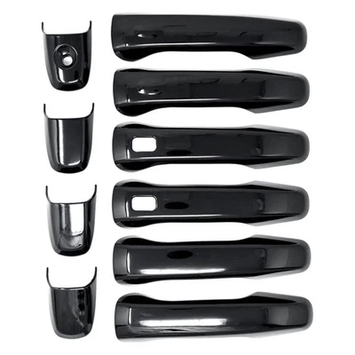 For Ford Police Interceptor Utility 13-19 Gloss Black Door Handle Covers - Image 1 of 4