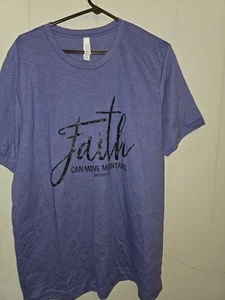 BELLA+CANVAS Damen Relaxed CVC T-Shirt "FAITH CAN MOVE MOUNTAINS" - Bild 1 von 4