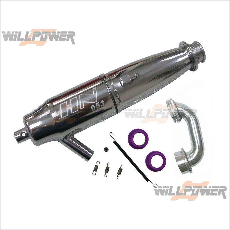 1/8 Off-Road EXHAUST TUNED PIPE #PI-802 (RC-WillPower) HN JAMMIN HongNor OFNA - Image 1 of 1