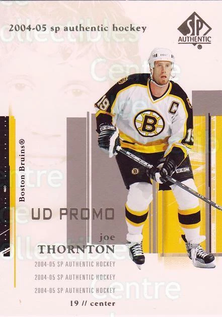 2004-05 SP Authentic UD Promos #8 Joe Thornton - Image 1 of 1
