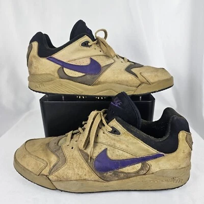 Botines de golf Nike Air Approach de colección años 90 cuero marrón con clavos/metal para hombre 12 Foto 1 de 4