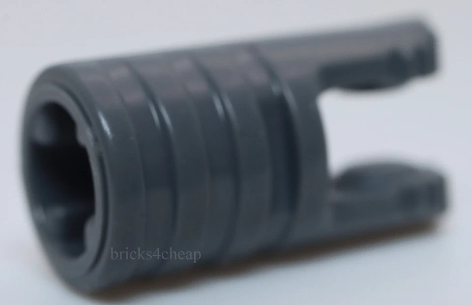 Lego 10x Dark Bluish Gray Hinge Cylinder 1 x 2 Locking 2 Fingers and Axle Hole - Image 1 of 1