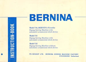Bernina 740 741 742 Users Manual Instructions: Coil Bound 79 Pages - Picture 1 of 2