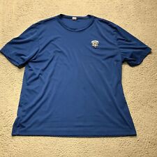 IPFW Shirt Mens 2XL XXL Blue Short Sleeve Fort Wayne Mastodons Solid Polyester