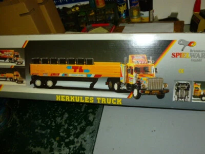 AUTOTRANSPORTER AUTO LKW TRUCK HERKULES giocattolo di latta nuovo !! - Immagine 1 di 4