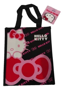 HELLO KITTY  SHOPPER BAG BORSA BUSTA DA SPESA SHOPPING FASHION 30X25 + MANIGLIE - Picture 1 of 2
