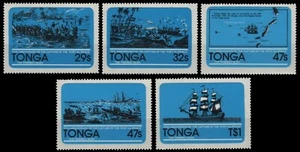 Tonga 1981 - n. Michel 799-803 ** - nuovo di zecca - navi / navi - Foto 1 di 1