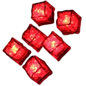 Set of 12 Eye Catching LED Ice Tray Luminous Water Activated Ice Cube Jewelry - Picture 1 of 16