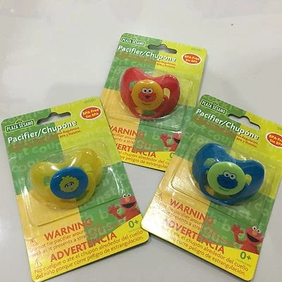 Chupetes 1/2/3 piezas Sesame Street Elmo Big Bird Cookie Monster PDA GRATIS 0+ MESES Foto 1 de 4