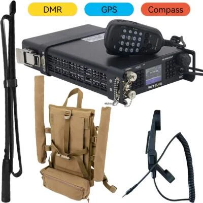 Transceptor Retevis Ailunce HS3 SDR HF/VHF/UHF con antena, mochila de campo Foto 1 de 4
