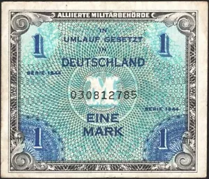 GERMANY, 1944. AMG Military Currency 1 M, P192a - Picture 1 of 1
