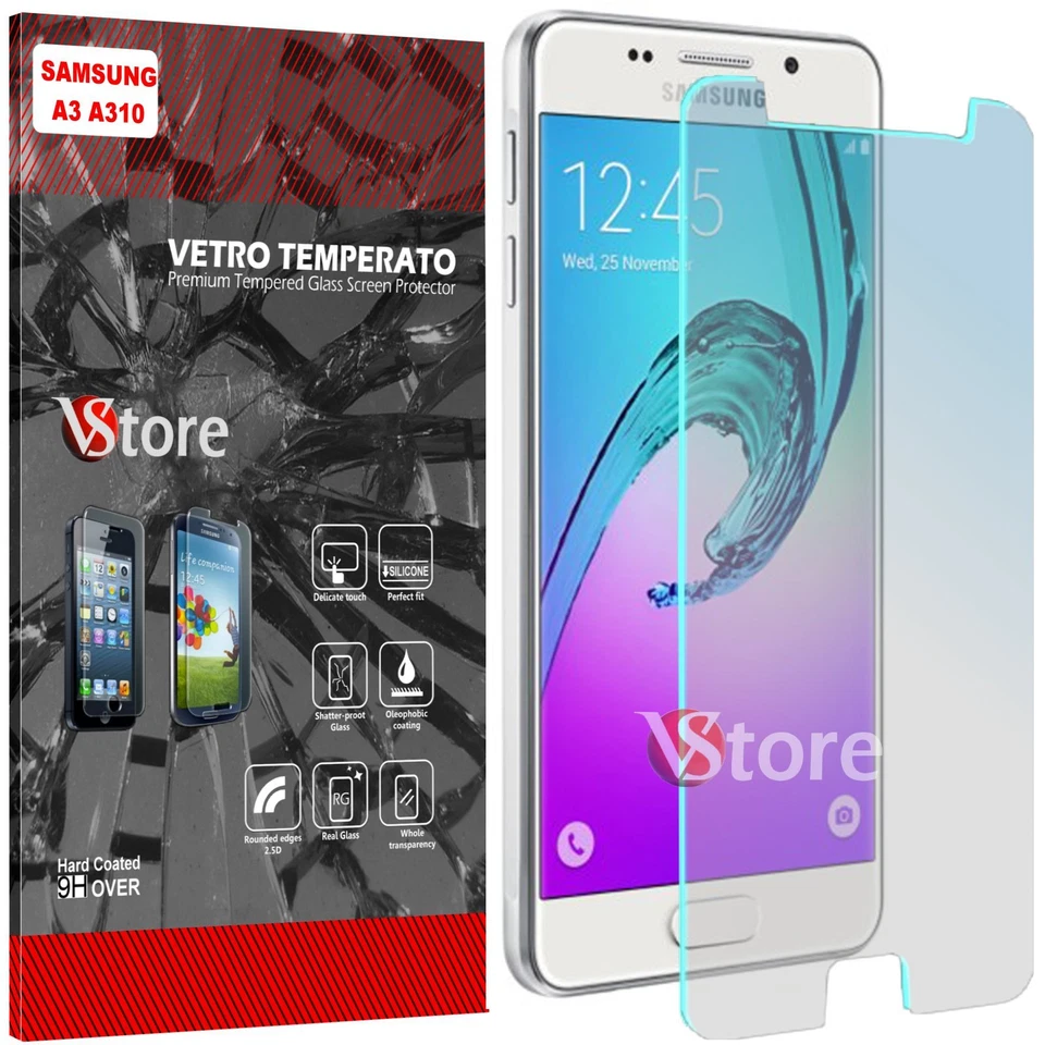 2 Protector de Pantalla de Cristal para Samsung Galaxy A3 A310F 2016 Guardar Pantalla 4.7 Foto 1 de 1