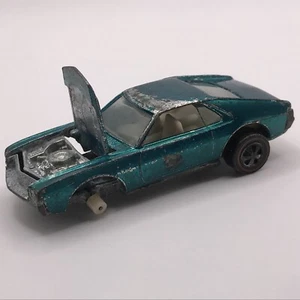 Hot Wheels Redline Custom A.M.X. 1968/1969 Aqua White Interior - Made In U.S.A. - Picture 1 of 11