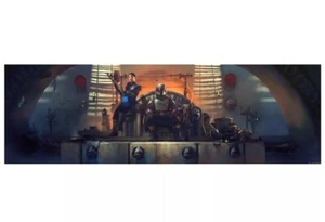 BottleNeck Gallery Pablo Olivera Boba Fett Thron Variante 36x12 Limitiert auf 125 - Bild 1 von 2