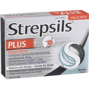 Strepsils Plus Numbing Lozenges | 36 Pack - Picture 1 of 3
