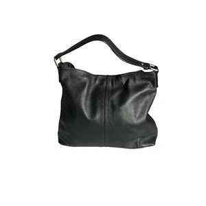 Kooba Women's Black Leather Hobo Shoulder Bag Classic Elegant Style - Picture 1 of 20