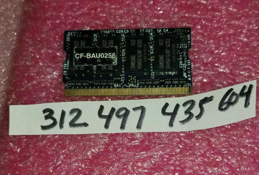  256MB 2X16 PC2700 DDR 333 DDR1 333 172PIN NON-ECC MICRO-DIMM SINGLE RANK 16X16 - Image 1 of 1