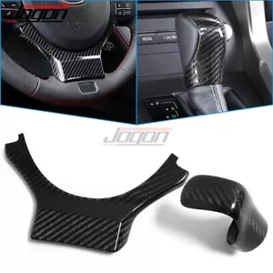 Carbon Shift Knob & Steering Wheel Cover For Lexus IS300 IS350 IS500 F-Sport 21+ - Foto 1 di 13