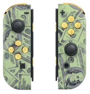 “Money Gold" Nintendo Joy-Con (L/R) Custom Wireless Controllers - Picture 1 of 2
