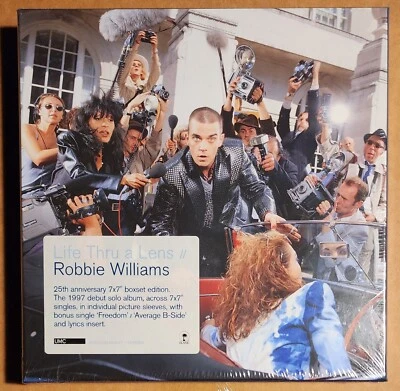 Robbie Williams - Life Thru A Lens -  New 7 x 7” Single Box Set 25th Anniversary - Image 1 of 3