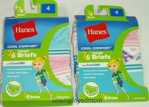 4 Hanes Cool Comfort Girls Briefs Panty Underwear Panties Undies Lot 14 pair BTS - Picture 1 of 6