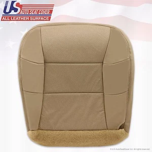 2000 2001 2002 Lincoln Navigator Driver Bottom Perforated Leather Seat Cover Tan - Picture 1 of 11