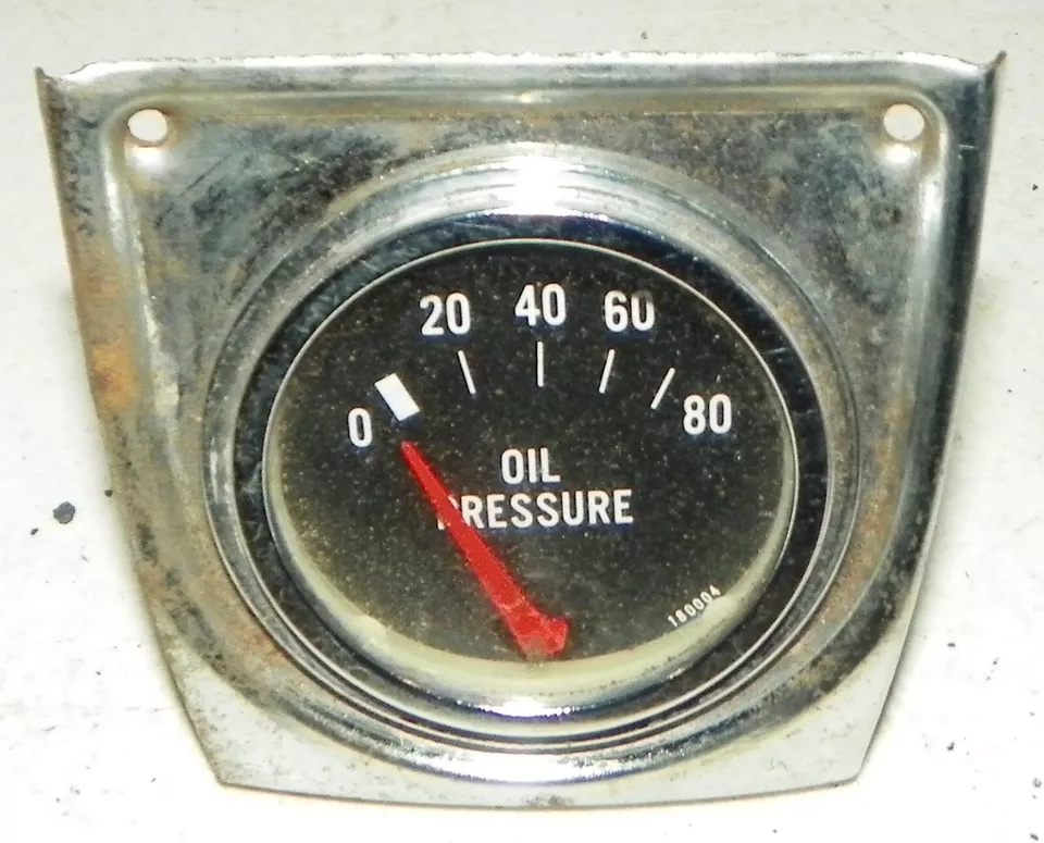 MEDIDOR DE PRESIÓN DE ACEITE VINTAGE HOT ROD RAT ROD 2 PULGADAS  Foto 1 de 2