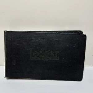 Vtg National Ledger Binder 63-453 Book With Blank Pages Sheets Accounting 10”x6” - Picture 1 of 9