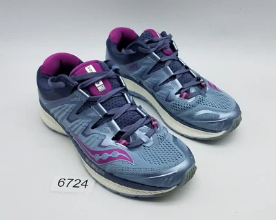 Zapatos para correr Saucony Triumph ISO 4 para mujer talla 8,5 gris niebla púrpura Foto 1 de 4