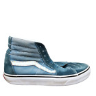 Vans SK8-Hi Skateboard Sneakers Womens Blue Suede Leather High Top Shoes Size 8