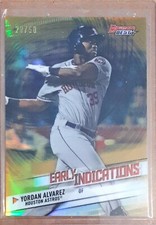 2018 Bowman's Best Yordan Alvarez Gold Refractor Early Indications #/50