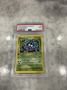 Saquedeneu (Tangela) 66/102 Graded French Base Pokemon Card - PSA 9 1st edition - Picture 1 of 2
