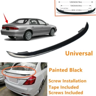 Universal Painted Black Fit For Buick Century 98-05 Rear Trunk Lip Spoiler Wing - Imagem 1 de 4