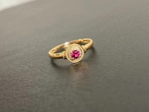 18K Gold Pink Spinel Diamond Ring - Picture 1 of 10