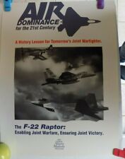 Air Force History & Museums Poster - Air Dominance F-22 Raptor Joint Warfighter