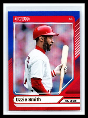 ⚾ OZZIE SMITH 2024 DONRUSS RED BLUE HOLO FOIL # 46 - Image 1 of 2
