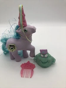 Vintage G1 My Little Pony Princess Sparkle Ametista 1987 Pony, Bushwoolie, Pettine! - Foto 1 di 8