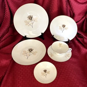 VINTAGE ROSENTHAL CONTINENTAL SHADOW ROSE  6-PIECE PLACE SETTINGS  SIX AVAIL - Picture 1 of 4