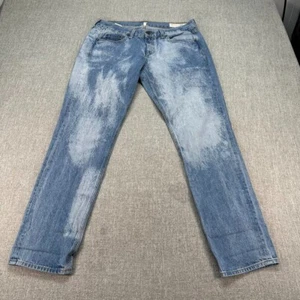 Rag And Bone Boyfriend Jeans Womens SIze 29 Blue Faded Straight Stretch 29x29 - Picture 1 of 11