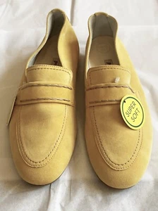 NEW PAUL GREEN ' SUPER SOFT ' YELLOW SUEDE LOAFER SHOES  SIZE: 6.5 - Picture 1 of 10