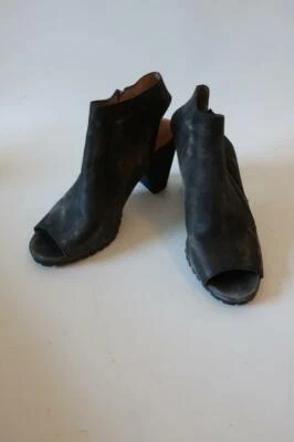 BOTINES MUJER CORSO COMO GRIS PEEP TOE CUERO TALLA 8.5* Foto 1 de 4