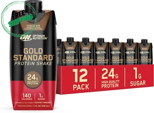 Optimum Nutrition Gold Standard Protein Shake, 24G Protein, 11 Fl Oz, 12 Ct - Picture 1 of 5