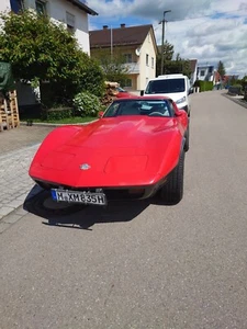 Corvette Cabrio C3 von 1978, rot, H-Kennzeichen - Bild 1 von 9