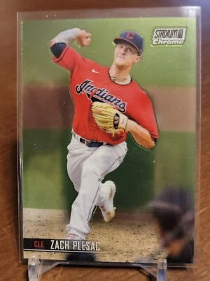 2021 Topps Stadium Club Chrome #29 Zach Plesac (Indians) - Image 1 of 2
